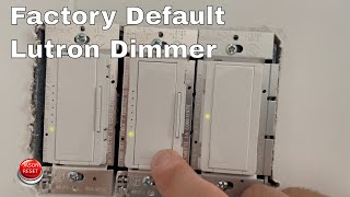 How To Factory Reset Lutron Smart Dimmer  Switch To Default  RadioRa 2 [upl. by Enelie]