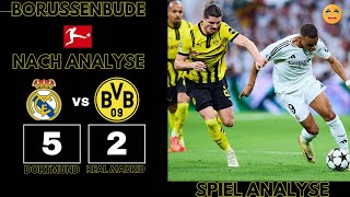 Die Nach Analyse Nach 20 Führung verliert der BVB Noch mit 52 gegen Real Madrid [upl. by Harbour]