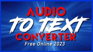 Audio to text converter  Transcribe audio to text online free [upl. by Iznil263]