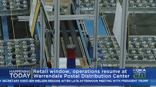 Operations Resuming At Warrendale Postal Distribution Center [upl. by Ahsiuqal]