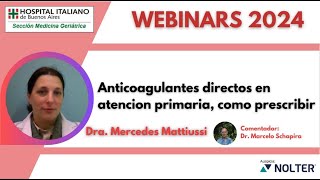 Anticoagulantes directos en atención primaria ¿Cómo prescribir [upl. by Chenay831]