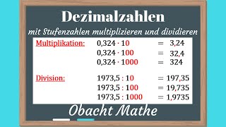 Dezimalzahlen  Die Dezimalschreibweise [upl. by Shaper]