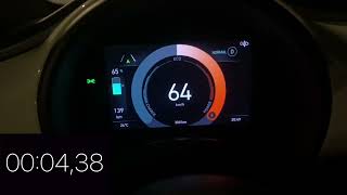 new 2022 Fiat 500e electric 0100 acceleration [upl. by Aiykan]