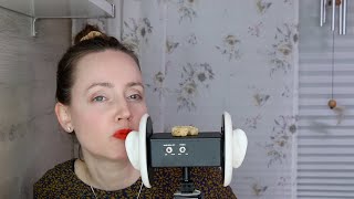 ASMR Whisper Eating Sounds Ear To Ear 3Dio Binaural  Fried Pork Rinds No Talking Mukbang 먹방 [upl. by Madalena]