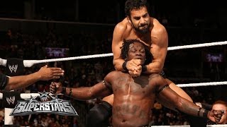 RTruth amp Xavier Woods vs 3MB WWE Superstars March 27 2014 [upl. by Rozele]