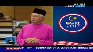 Najib Razak Ucapan Pembentangan BAJET 2017 di Parlimen [upl. by Geffner]