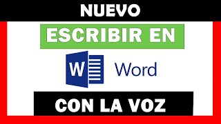 ✍ Cómo ESCRIBIR DICTADO por VOZ en WORD 🔷 2016 2019 2021 y 365 [upl. by Dempsey]