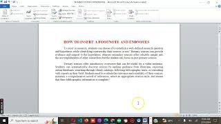 How to Insert Footnotes and Endnotes in Word  81 Master Course 2024 4k [upl. by Getraer894]