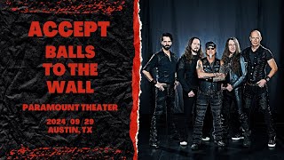 Accept  Balls To The Wall 20240929 Austin TX [upl. by Torres]