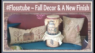 flosstube 92023 Fall Decor amp A New Cross Stitch Finish [upl. by Aramat]