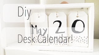 DIY Desk Calendar [upl. by Lekim509]