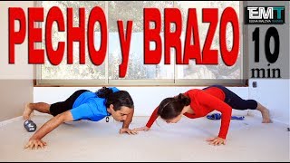 Ejercicios para PECHO y BRAZOS  Día 10 Cuerpo Perfecto en 4 semanas [upl. by Keyser]