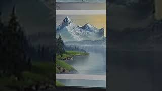 Taking the Painters Tape off of the Canvas paintlikebobross [upl. by Ikcin]