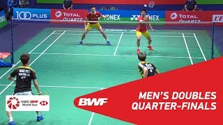 QF  MD  GIDEONSUKAMULJO INA 1 vs CHENWANG TPE 7  BWF 2018 [upl. by Leima612]