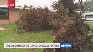 Cleanup underway in Mecosta Co following severe storms [upl. by Natica]