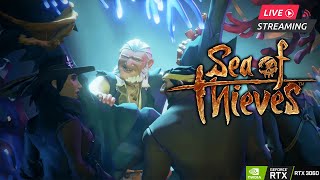 Sea of Thieves  The Sunken Pearl COMPLETE Walkthrough  All Commendations  LIVE Gameplay [upl. by Yenruoj]