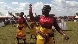 Baganda dance during dedication prayer at wisdom high school Akalo 2024 [upl. by Arracot258]