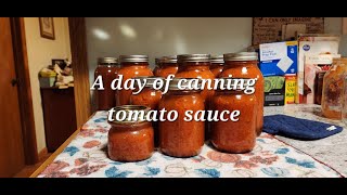 A day of canning tomato sauce everybitcountschallenge [upl. by Platt866]