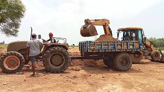 JCB 3dx XtraEco Excellence Backhole Loading mud in Sonalika 4wd Tractor Video Day03  SRIKANTH PS [upl. by Victoir]