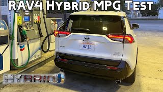 Toyota RAV4 Hybrid Real World Fuel Economy Test [upl. by Terej]