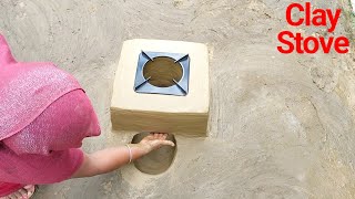 PRIMITIVE TECHNOLOGY OVEN AND CHULHA । Clay Stove Making । Traditional Chulha Viral Stove Chulha [upl. by Godspeed]