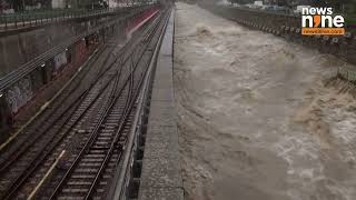 River Gushes Through Vienna as Region Braces for Floods  News9 [upl. by Struve686]