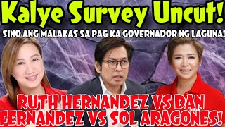 KALYE SURVEY UNCUT❗️LAGUNA GOVERNADOR 2025 DAN FERNANDEZ VS RUTH HERNANDEZ VS SOL ARAGONES [upl. by Acnaiv315]