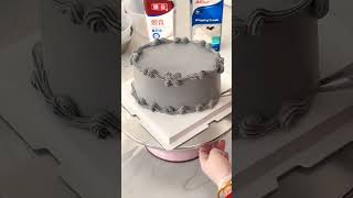 Creating a perfect oval cake 🎂 birthdaycake cake shorts [upl. by Htidirrem]