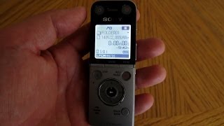 SONY DIGITAL VOICE RECORDER ICDSX733 PCM WAV MP3 [upl. by Mayman918]