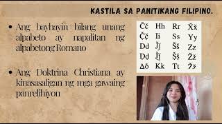 PANITIKAN SA PANAHON NG KASTILA EDUCATION PURPOSE ONLY [upl. by Junina851]