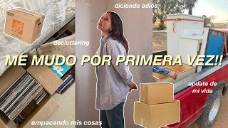 ME MUDO POR PRIMERA VEZ📦 empacando todas mis cosas reflexionando y diciendo adiós [upl. by Amleht]