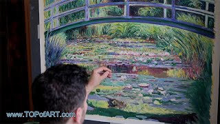 Water Lily Pond Symphony in Green  Monet  Art Reproduction Oil Painting [upl. by Inej]