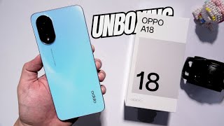 Oppo A18 Unboxing  HandsOn Design Unbox Set Up new Camera Test [upl. by Shore]