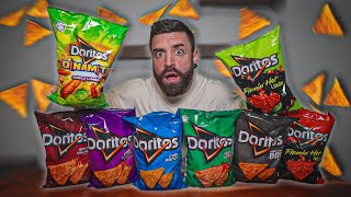 COMIENDO los DORITOS MÁS RAROS que EXISTEN en ESTADOS UNIDOS no esperaba esto [upl. by Daenis]