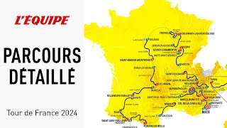 Tour de France 2024  Le parcours détaillé étape par étape de Florence à Nice [upl. by Lindsley]