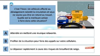 Examen théorique Saaq Québec 2023  Sécurité routière au Canada Permis de conduire Quebec test 3 [upl. by Lladnik]