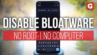 Remove Bloatware Without a PC or Root — PhoneOnly Method Howto [upl. by Arukas]