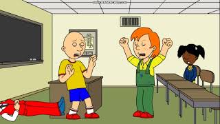 Caillou Beats Up Mrs MartinGrounded [upl. by Einamrej410]