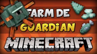 ✔ Minecraft FARM DE GUARDIAM  100 AUTOMÁTICA E EFICIENTE  TUTORIAL [upl. by Ellatsirhc309]