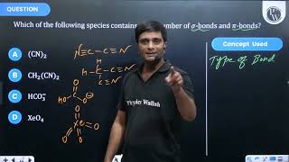 Which of the following species contains equal number of \\sigma\bonds and \\pi\bondsampnbsp [upl. by Bethesde369]