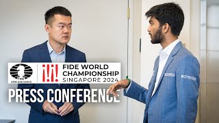 Gukesh D vs Ding Liren  Press Conference  FIDE World Championship 2024 [upl. by Bean202]