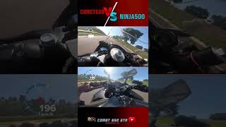 Comet650 andando muito VS Ninja500 fuçada Parte2 comet650 cometgtr ninja500 [upl. by Rohclem795]