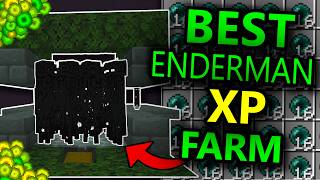 BEST Minecraft ENDERMAN FARM 121 Bedrock Edition [upl. by Nadiya]