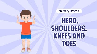 Jr KG Animated Rhyme Head Shoulders Knees and Toes  Macmillan Education India [upl. by Vivian616]