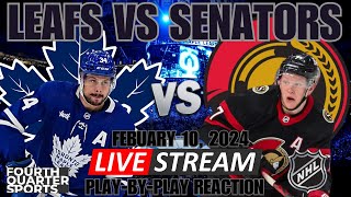 LIVE TORONTO MAPLE LEAFS VS OTTAWA SENATORS  NHL Game Coverage [upl. by Lait508]