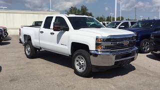 2018 Chevrolet Silverado 2500HD Work Truck Double Cab Summit White Roy Nichols Motors Courtice ON [upl. by Bjork]