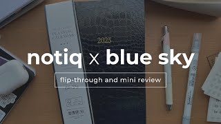 Notiq x Blue Sky Planner Flip Through amp Mini Review [upl. by Bram130]