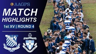 Riverview vs Kings  AAGPS Round 4  1st XV Highlights [upl. by Onitnatsnoc915]