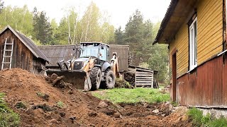 Big changes Construction of an open terrace Restoration of an abandoned house in the village [upl. by Rudin]