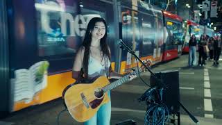 Awesome busker sings Taylor Swift Medley [upl. by Naek]